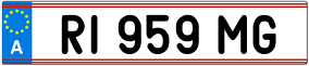 Trailer License Plate